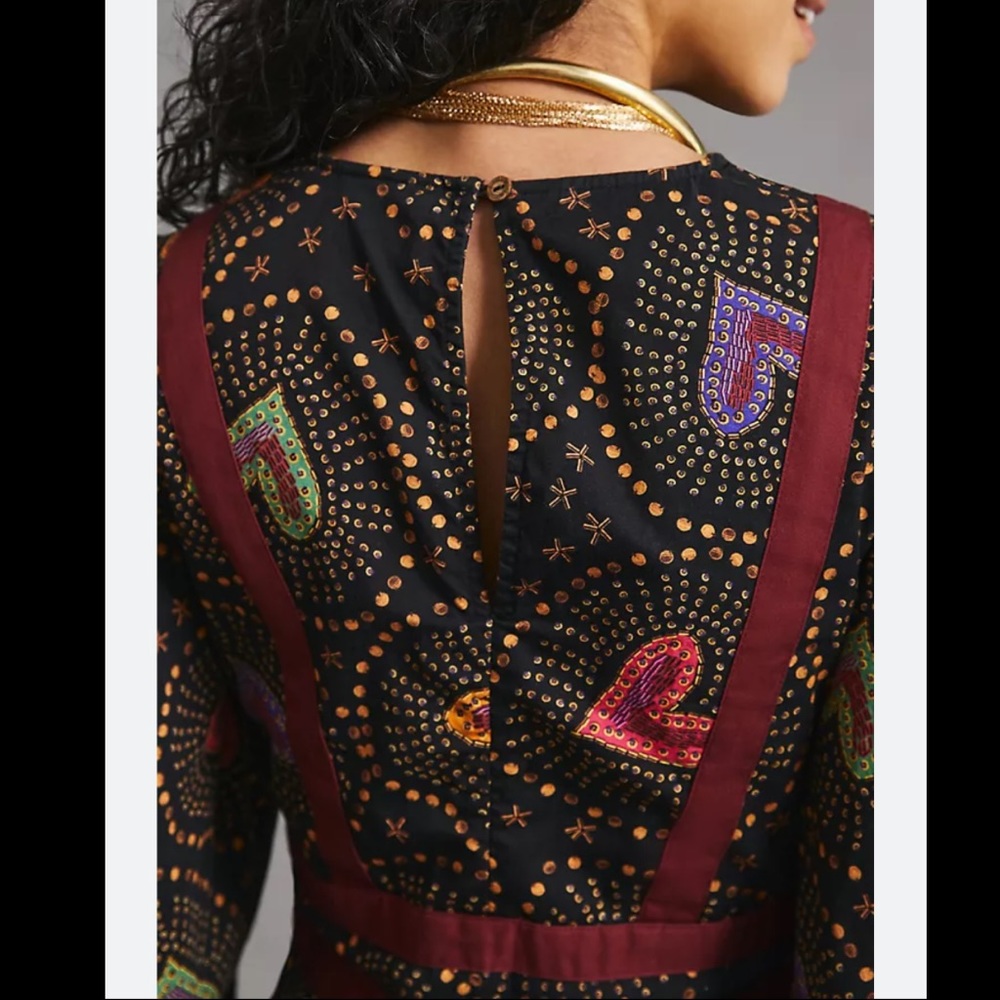 NWT Anthropologie Farm Rio boho heart printed jumpsuit - Picture 3 of 4